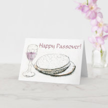 Söt English Hälsning Pesach Passover Card