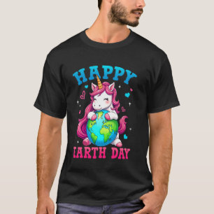 Söt Enhörning Glad Jordens Dag 22 April 55-årsjubi T Shirt