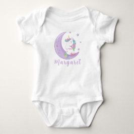 Söt Enhörning Personligt Namn Sött T Shirt