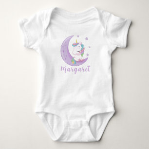 Söt Enhörning Personligt Namn Sött T Shirt
