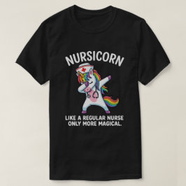 Söt Enhörning Sjuksköterska Vibe för Sjukvårdshjäl T Shirt