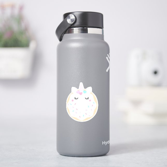 Söt Enhörningmunkdekal Klistermärken (HydroFlask)