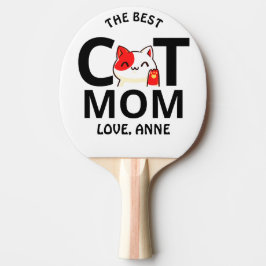 Söt, enkel Alla hjärtans dag Katt mamma personalis Pingisracket