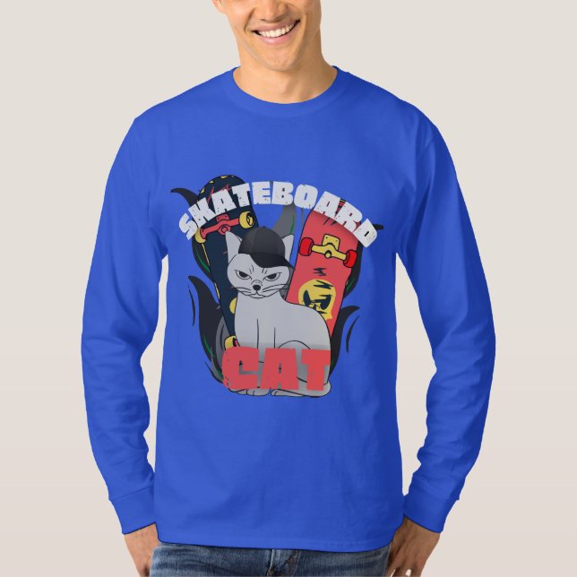 söt, enkel Alla hjärtans dag-katt T Shirt (Framsida)