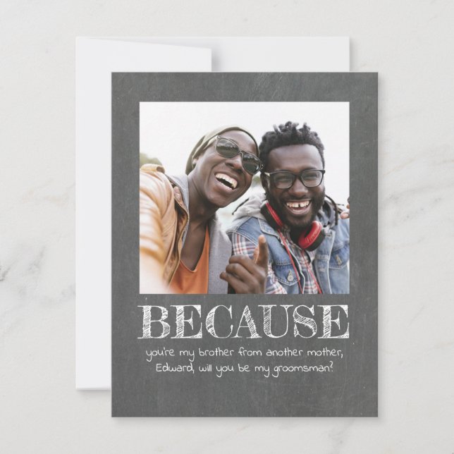 Söt Enkel Kommer Du Att Vara Min Bröllopsgäst Foto (Framsida)