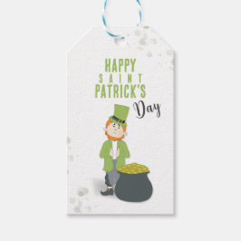 Söt Enkel Leprechaun St. Patrick's Day Anpassad Presentetikett