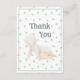 Söt enkel tacksamhetskort för bebisar tack kort