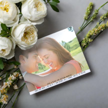 Söt, enkelt foto Bröllop spara datum