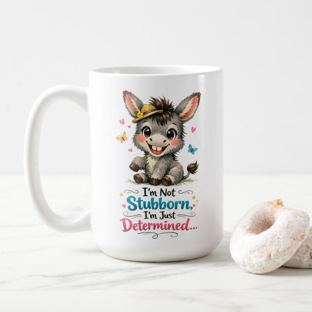 Söt envis mulåsna  kaffemugg (Med munk)