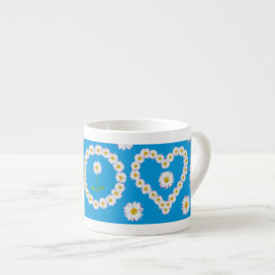 Söt Espresso Mugg: Daisy Chains Hearts Espressomugg