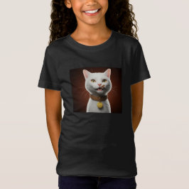 Söt estetisk kattillustration T-shirt
