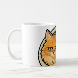 Söt estetisk orange katt - stör ej knapp kaffemugg