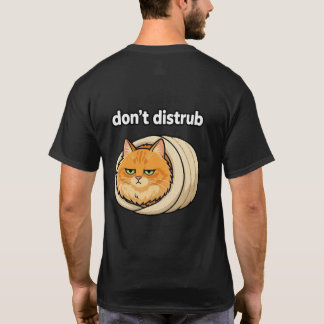 Söt estetisk orange katt - stör ej knapp t shirt
