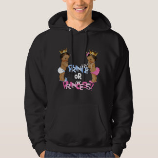 Söt etniskt prins eller prinsessa baby könsrevele  hoodie