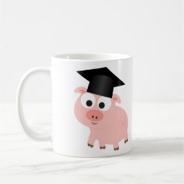 Söt examensgris kaffemugg