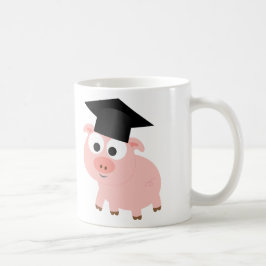 Söt examensgris kaffemugg