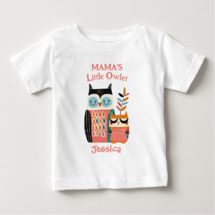 Söt Excentrisk Uggle Mamma's Lilla Uggle Flicka Na T Shirt