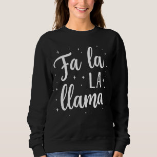 Söt ”Fa La La Lama” jul sweatshirt T Shirt