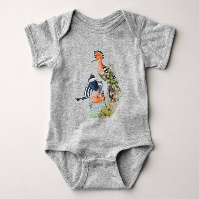 Söt fågelbaby bodysuit t shirt (Framsida)