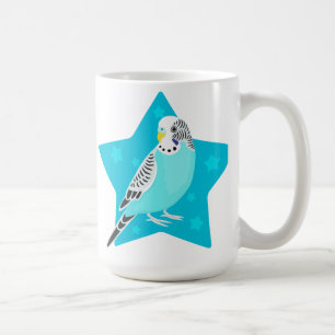 Söt fågelparakiter kaffemugg