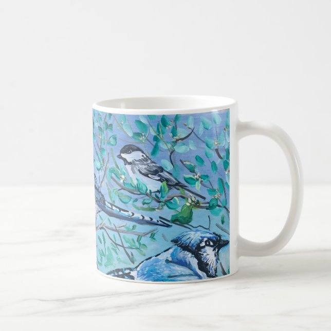 Söt Fågelskådningskonst Kaffemugg (Höger)