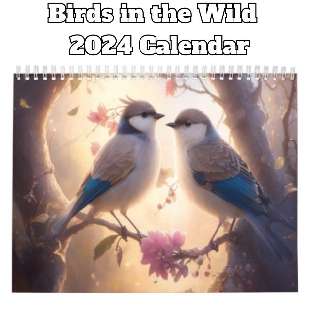 Söt fåglar 2024 kalender (Skapare uppladdad)