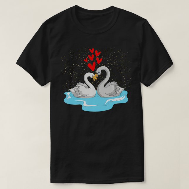 Söt Fåglar Älskare Valentines day Gift Cute Animal T Shirt (Design framsida)