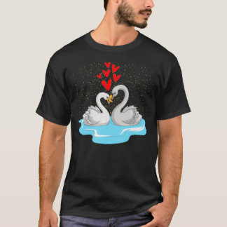 Söt Fåglar Älskare Valentines day Gift Cute Animal T Shirt