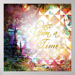 Söt Fairytale Gång vid en tidpunkt Poster