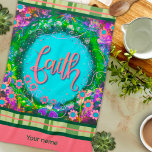 Söt Faith Blommigt Ditt namn har blivit Snyggt Kökshandduk<br><div class="desc">Chic Personlig Faith Blommigt Play Snyggt kökshandduk. De här roligtarna, färglösa handdukar är perfekt att tillföra lite speciell glädje till ditt kök. Koppla ihop det med flaska i vin och ge en underbar personlig till vänner, familj, medarbetare, grannar osv. Lägg till ett namn i anpassningsområdet. Om du vill ha mer...</div>