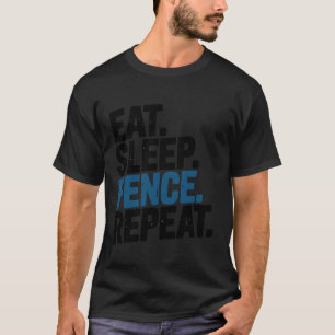 Söt fäktare Fäktning Sport Upprepa T Shirt
