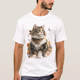 SÖT FALL THEMED NORWEGIAN SKOGS CAT T SHIRT