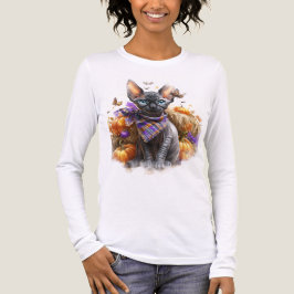 SÖT FALL THEMED SPHYNX CAT T SHIRT