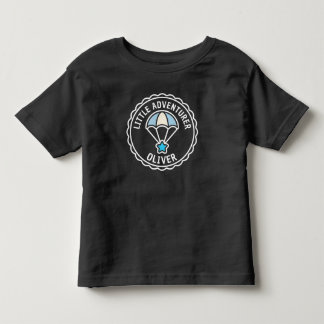 Söt Fallskärm & Stjärna Lille Äventyrare T Shirt