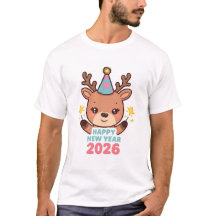 söt familj nyår t-shirt 2026