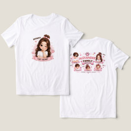 Söt familje T-shirt design (ANPASSAD)
