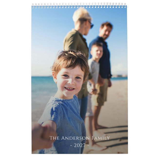 Söt familjeminnesfoto Collage Kalender (Omslag)