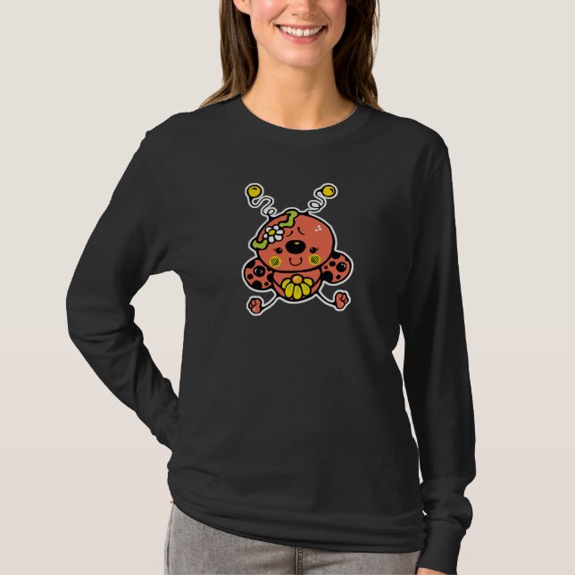 Söt fånig ladybug tee shirt (Framsida)