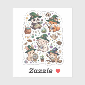 Söt fantasidjur vän Sticker Set Klistermärken