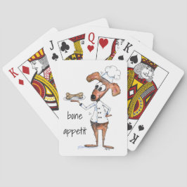 Söt fantasifull hundkock casinokort