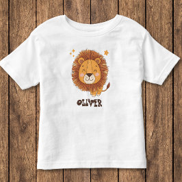 Söt fantasifull lejon t shirt