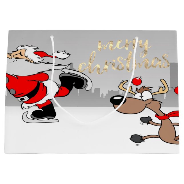 Söt fantasifull tomte,renar (Framsidan)