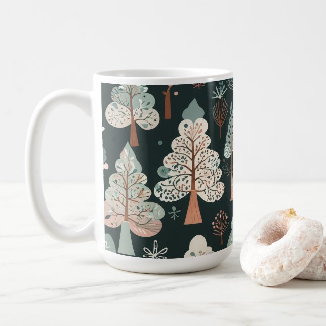 Söt fantasifullt träd kaffemugg (Med munk)
