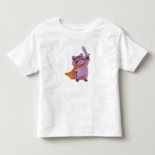 Söt fantasivråk med svärd och kappa t shirt