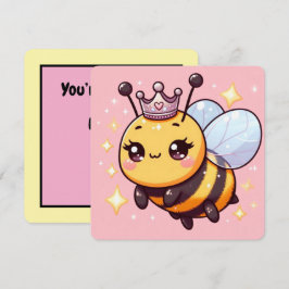 Söt fantastisk seriefigur Drottningbi Inbjudningar