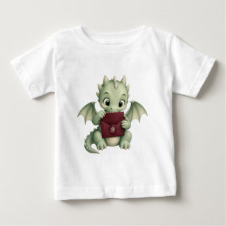 Söt Fantasy Bebis Drak som läser post T Shirt