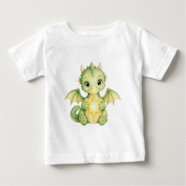 Söt Fantasy Bebis Drakar som håller Stjärna Vatten T Shirt