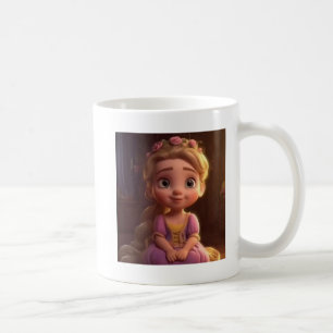 Söt Fantasy Flicka Mugg – Whimsisk Magisk Kaffe K