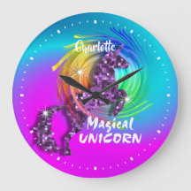 Söt Fantasy Rainbow Unicorn Personlig