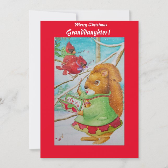 Söt fardotters julkort (Framsida)